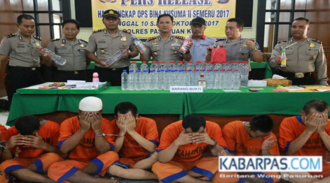 Operasi Bina Kusuma, Polres Pasuruan Kota Amankan 15 Tersangka Tindak Kejahatan