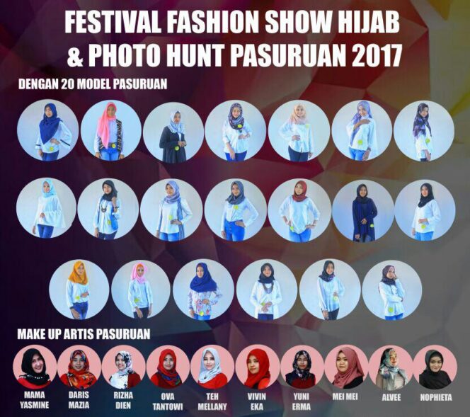 
Festival Fashion Show Hijab Tampilkan 20 Model Asal Pasuruan