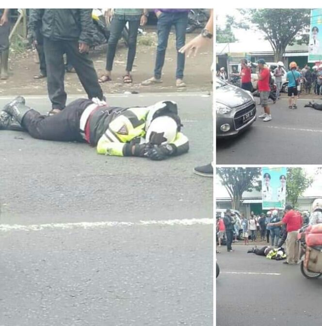 
Kawal Rombongan Fortuner, Polantas Mojokerto Tewas Jatuh dari Motor