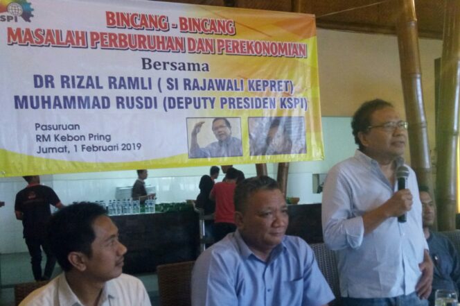 Bincang-bincang dengan Para Buruh, Rizal Ramli Cerita tentang Kondisi Perekonomian Indonesia