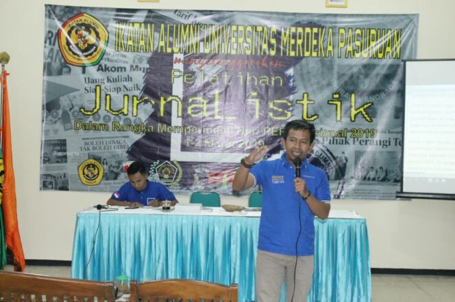 Gandeng PWI, IKA Unmer Pasuruan Gelar Pelatihan Jurnalistik untuk Mahasiswa dan Umum