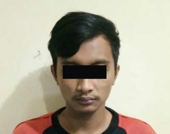 Pemuda Pengedar Sabu Ini Dibekuk Saat Terlelap Tidur