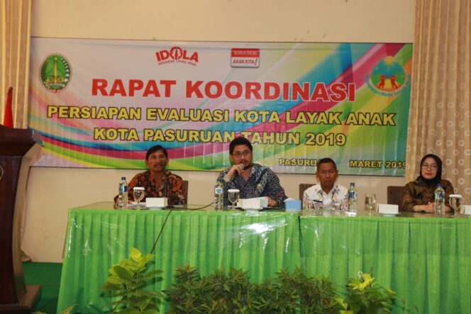 
Pemkot Pasuruan Gelar Rakor Evaluasi Kota Layak Anak