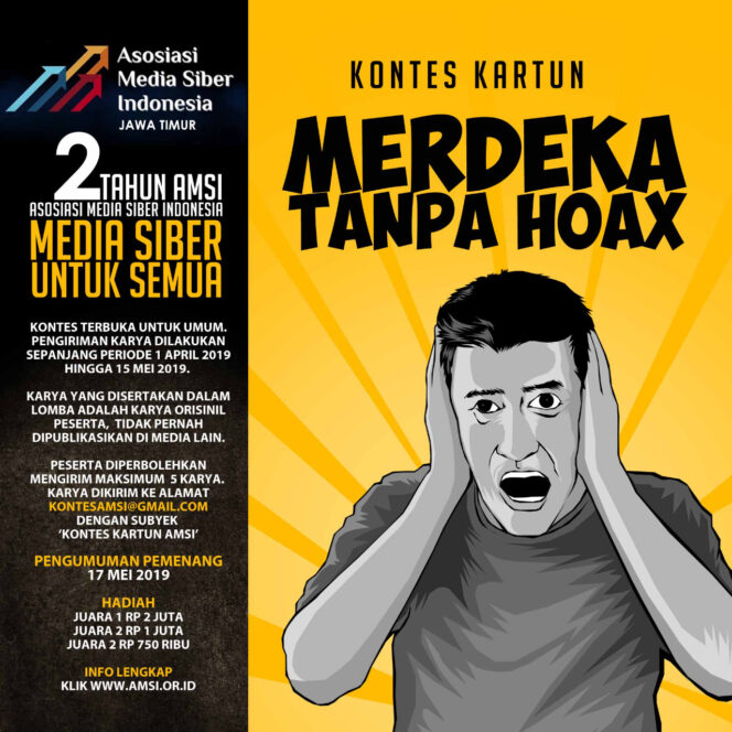 
AMSI Jatim Gelar Kontes Kartun Anti Hoax