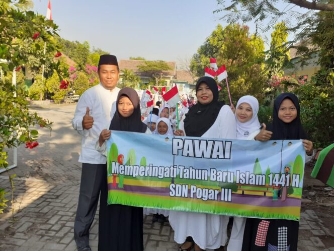 
SDN Pogar 3 Bangil Gelar Pawai Muharroman