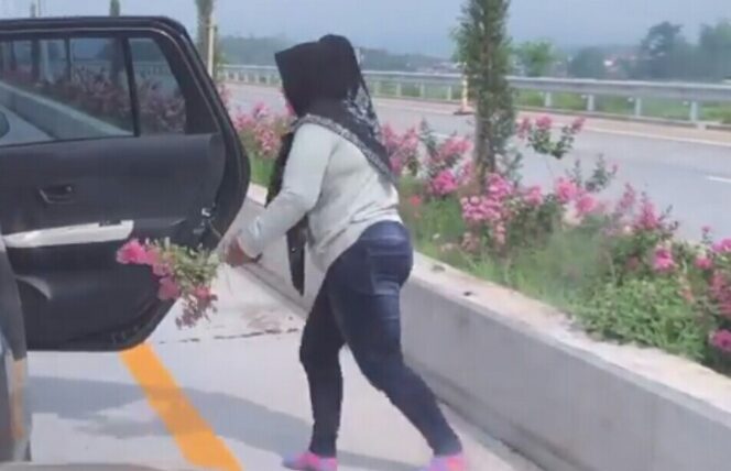 
Viral, Emak-emak Curi Bunga di Exit Tol Singosari Bikin Warganet Gregetan