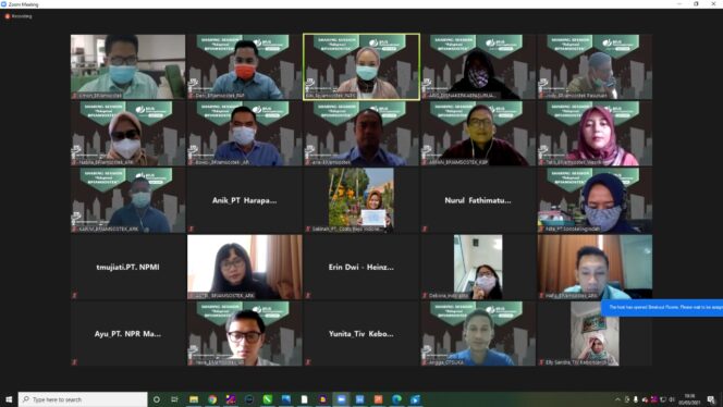 Puluhan Perusahaan di Kabupaten Pasuruan Ikuti Webinar Sharing Session yang Digelar BPJAMSOSTEK Pasuruan