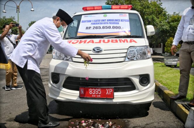 Lewat CSR, BRI Beri Bantuan 1 Unit Ambulance untuk Melayani Masyarakat Kota Pasuruan