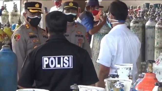 
Polres Probolinggo Pastikan Stok O2 Aman