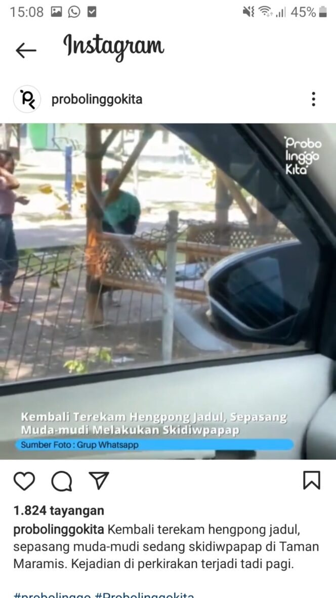 
Viral, ABG Mesum di Taman Maramis Probolinggo