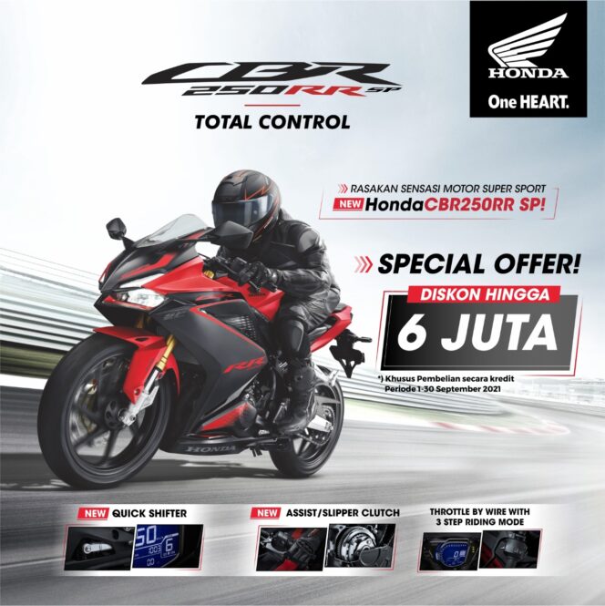 
Yuk, Nikmati Spesial Penawaran Khusus Pembelian Motor Sport Honda