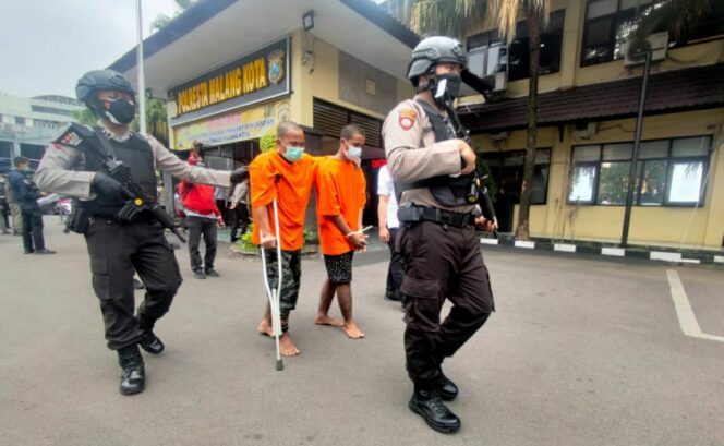 Polisi Tembak Satu Pelaku Ranmor Bersenjata Air Shoft Gun
