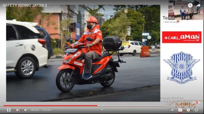 Webinar Edukasi Safety Riding Bersama Konsumen dan Karyawan PT. Telkom Akses Jatim-3