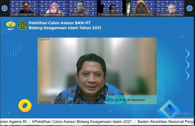 
125 Dosen PTKI Ikuti Pelatihan Calon Asesor BAN-PT Tahun 2021
