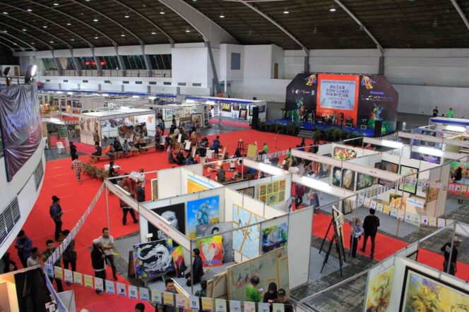 
Dua Tahun Vakum Karena Pandemi, Pasar Seni Lukis Indonesia Kembali Digelar