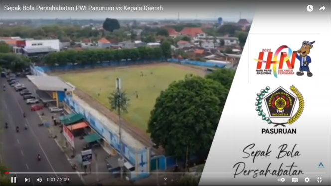 
Video Keseruan Sepakbola Persahabatan PWI Pasuruan vs Kepala Daerah