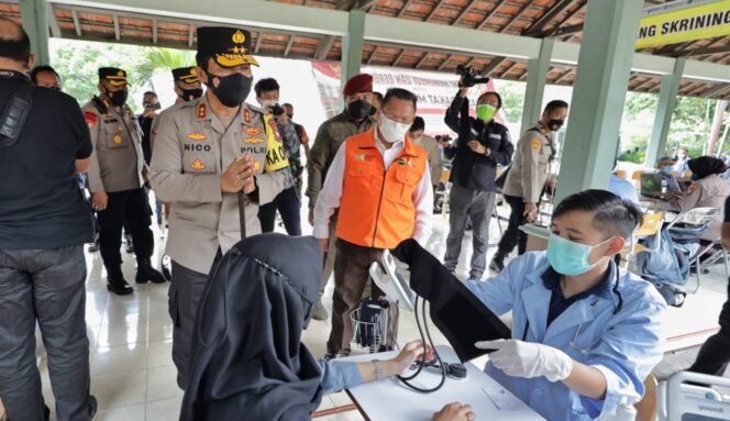 Polda Jatim Terus Gelar Vaksinasi Serentak di Wilayah Jawa Timur