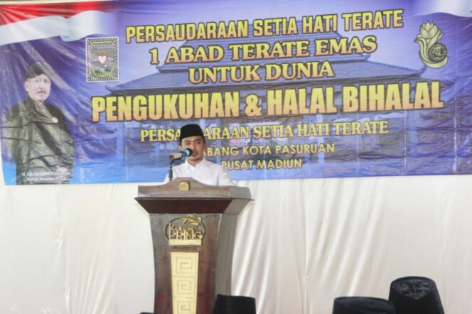 
Pengukuhan Pengurus PSHT Kota Pasuruan, Mas Adi Tekankan Spirit Membangun Persaudaraan