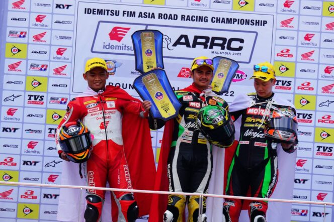
Rheza Raih Podium, Merah Putih Kembali Berkibar di ARRC