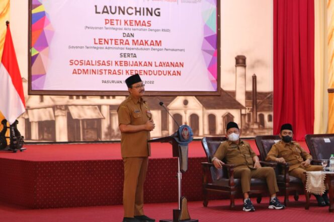 
Permudah Pelayanan Dukcapil, Pemkot Pasuruan Luncurkan Program LENTERA MAKAM dan PETI KEMAS