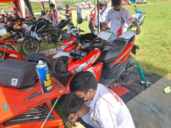 
Peduli Banjir, 150 Motor Honda Milik Korban Banjir Malang Dapat Layanan Servis Gratis