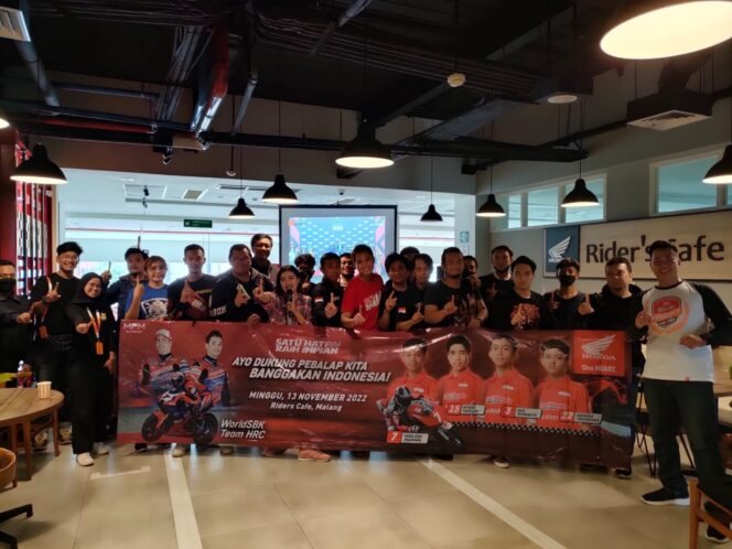 
Sunmori dan Nobar Komunitas Honda Dukung Pembalap Muda AHRT