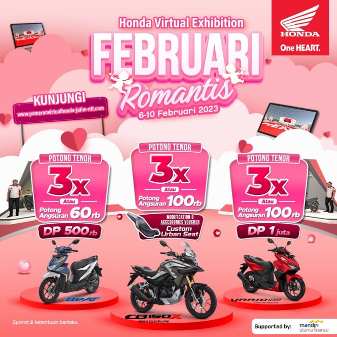 
Februari Romantis, Beli Motor Honda Gratis Helm
