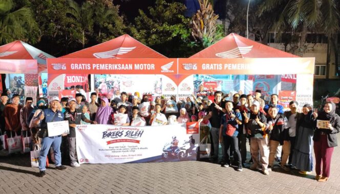 
MPM Honda Jatim Sinergitas Dengan Komunitas Honda Gelar Bikers Sholeh