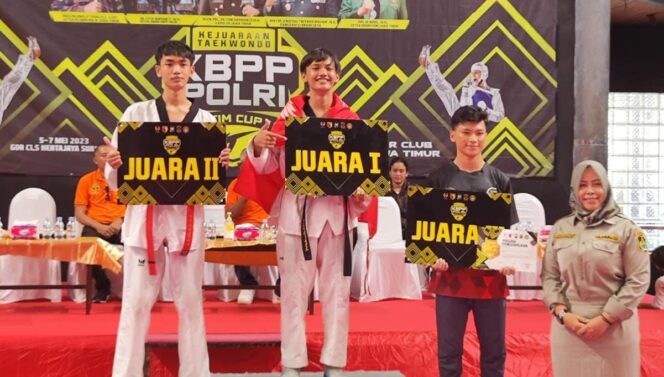 
Atlit Taekwondo Probolinggo Raih 11 Medali KBPP Polri Jatim Cup