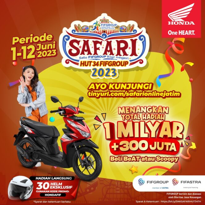 
MPM Honda Jatim Bersama FIF Berikan Promo Menarik, Kunjungi Pamerannya