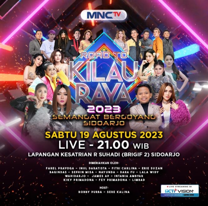 
Pesta Rakyat dengan Balutan Konser Megah Road to Kilau Raya Siap Guncang Sidoarjo