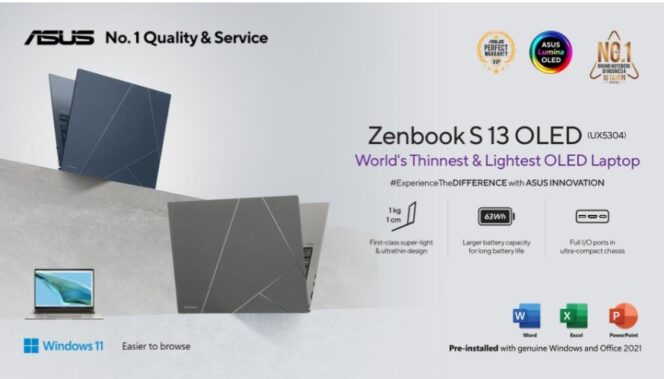 
ASUS ZenBook S13 OLED UX5304, More Power, Less Limit