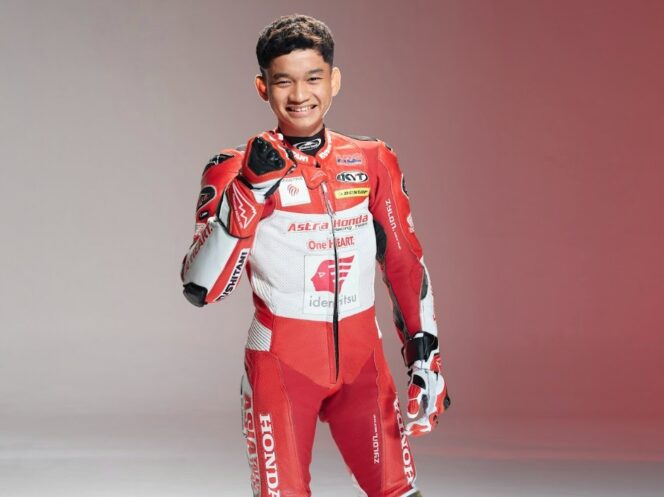 
Banggakan Indonesia, Pebalap Astra Honda Fadillah Arbi Debut di GP Mandalika