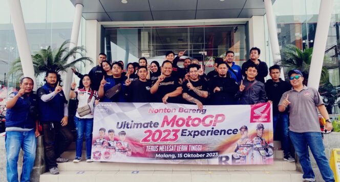 
Nonton Bareng MotoGP Seri Mandalika, Komunitas Honda Malang Dukung Pembalap Honda