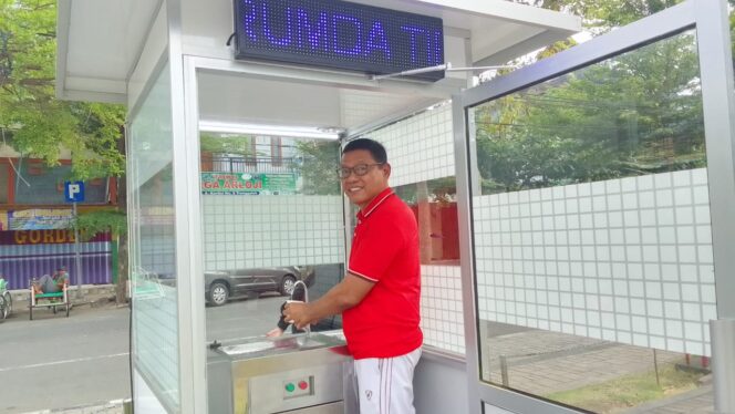 
Perumda Air Minum Tirta Wening Trenggalek Sediakan Depo ASM di Pasar PON Trenggalek