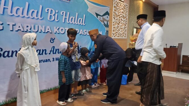 
Karang Taruna Kota Pasuruan Gelar Halal Bi Halal Sertai Santunan Anak Yatim