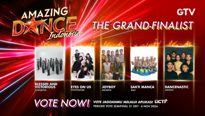 
Segera Vote Grup Pilihanmu Supaya Menang di Grand Final Amazing Dance Indonesia 
