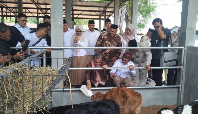 
Berkunjung ke KUTT Suka Makmur, Ketua MPR RI Ahmad Muzani Beri Semangat Peternak Sapi Perah Pasuruan
