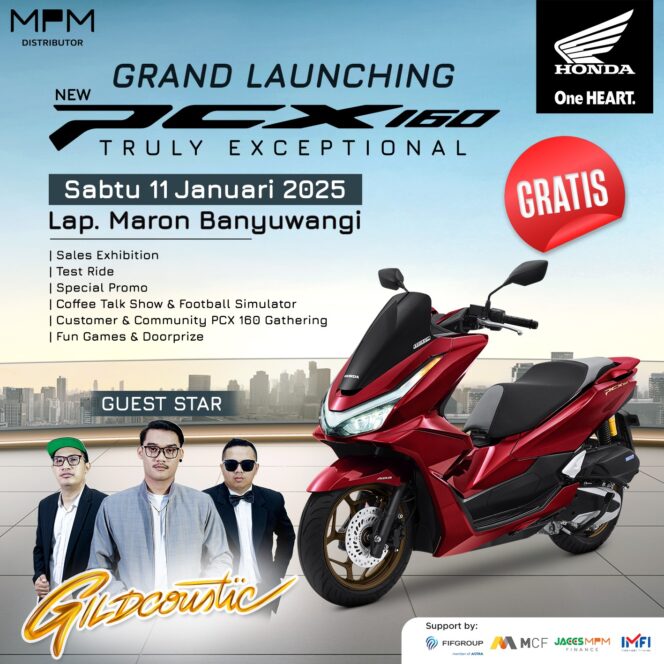 
Yuk Datang dan Saksikan Launching Honda PCX160 Bersama Gilda Sahid, Cek Ini Lokasinya…