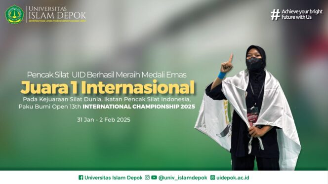 
Keren! Mahasiswi UID Al-Karimiyah Torehkan Prestasi Juara 1 Kolase Putri Kejuaraan Silat Dunia 2025