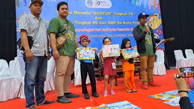 Dispendik Kota Pasuruan Gelar Pelatihan “Menulis” Scopus untuk Anak TK Se-Kota Pasuruan