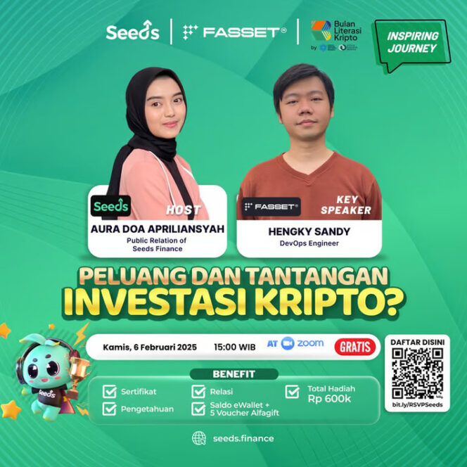 Webinar bertajuk Peluang dan Tantangan Investasi Kripto