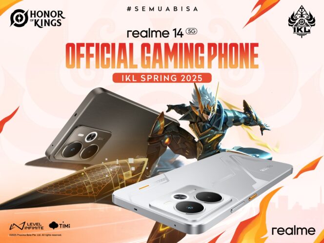 Realme Dinobatkan Jadi Official Gaming Phone Honor of Kings Indonesia