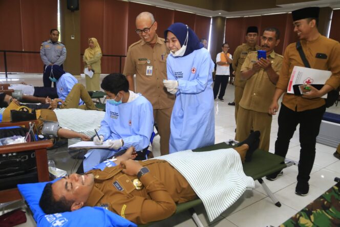 
Peringati Harjakapro ke-279, PMI Gelar Donor Darah