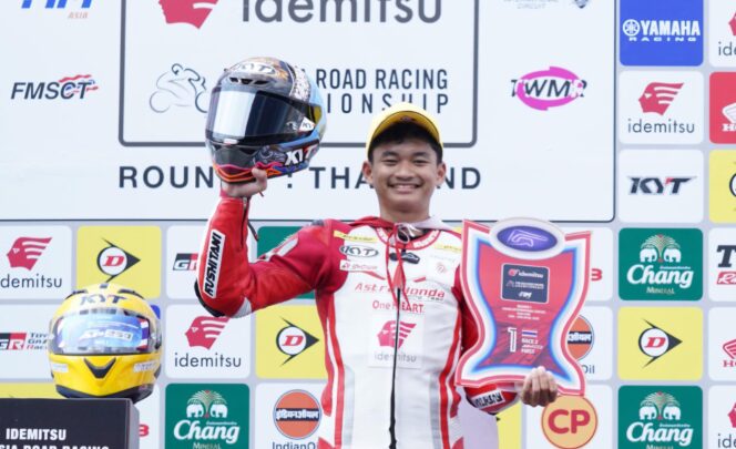 
Keren! Pembalap Muda Jawa Timur, Adenanta, Cetak Prestasi di ARRC Buriram