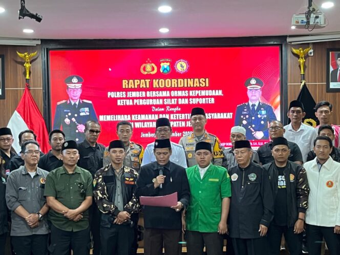 
Dukung Polres Jember, GP Ansor Kencong Tegaskan Komitmen Jaga Kondusifitas Wilayah