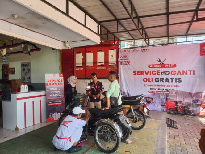 
Dukung Kemandirian Difabel, MPM Honda Jatim Gelar Pelatihan Mekanik Bersama Juara Nasional