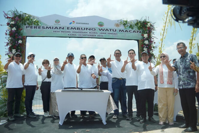 Atasi Permasalahan Kekeringan, Pertamina Bangun Embung Watu Macan Berbasis Agroforestri