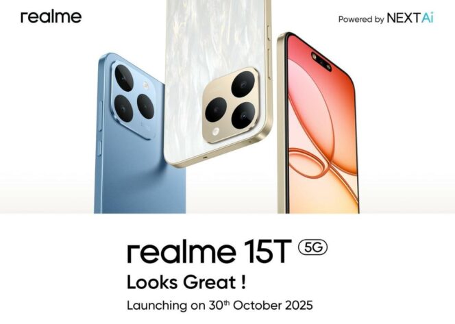 
Realme 15T 5G Hadir di Indonesia, Smartphone Paling Tipis dengan Baterai 7000mAh di Segmennya