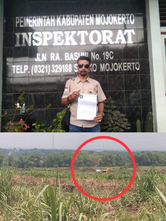 LSM LIRA Adukan Pemdes Bleberan Ke Inspektorat Mojokerto Atas Dugaan Menyewakan TKD Untuk Galian C Ilegal